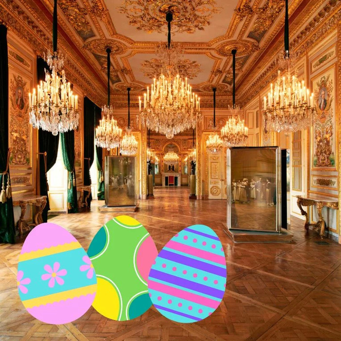 Partez à la chasse aux œufs dans les salons d'apparat !