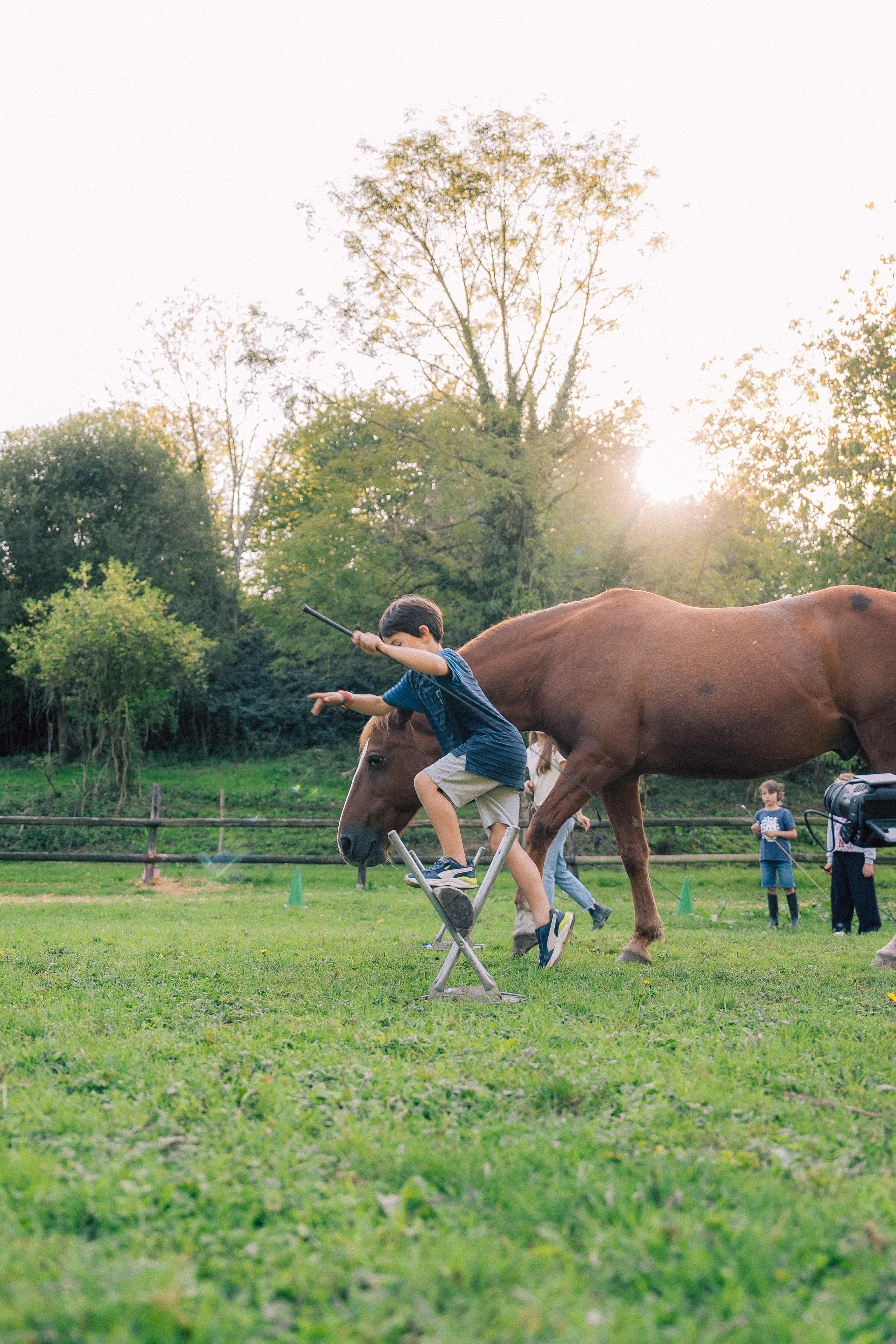 Atelier découverte parent-enfant chez Petit nuage Equicowching