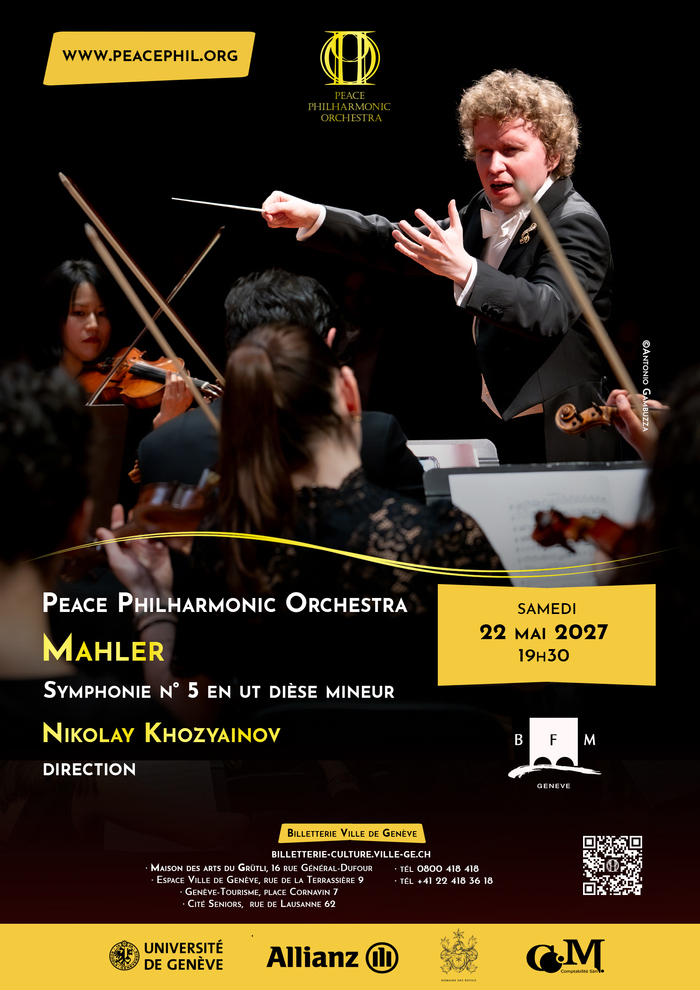 Mahler : Symphonie n° 5 – Peace Philharmonic Orchestra – Nikolay Khozyainov, direction