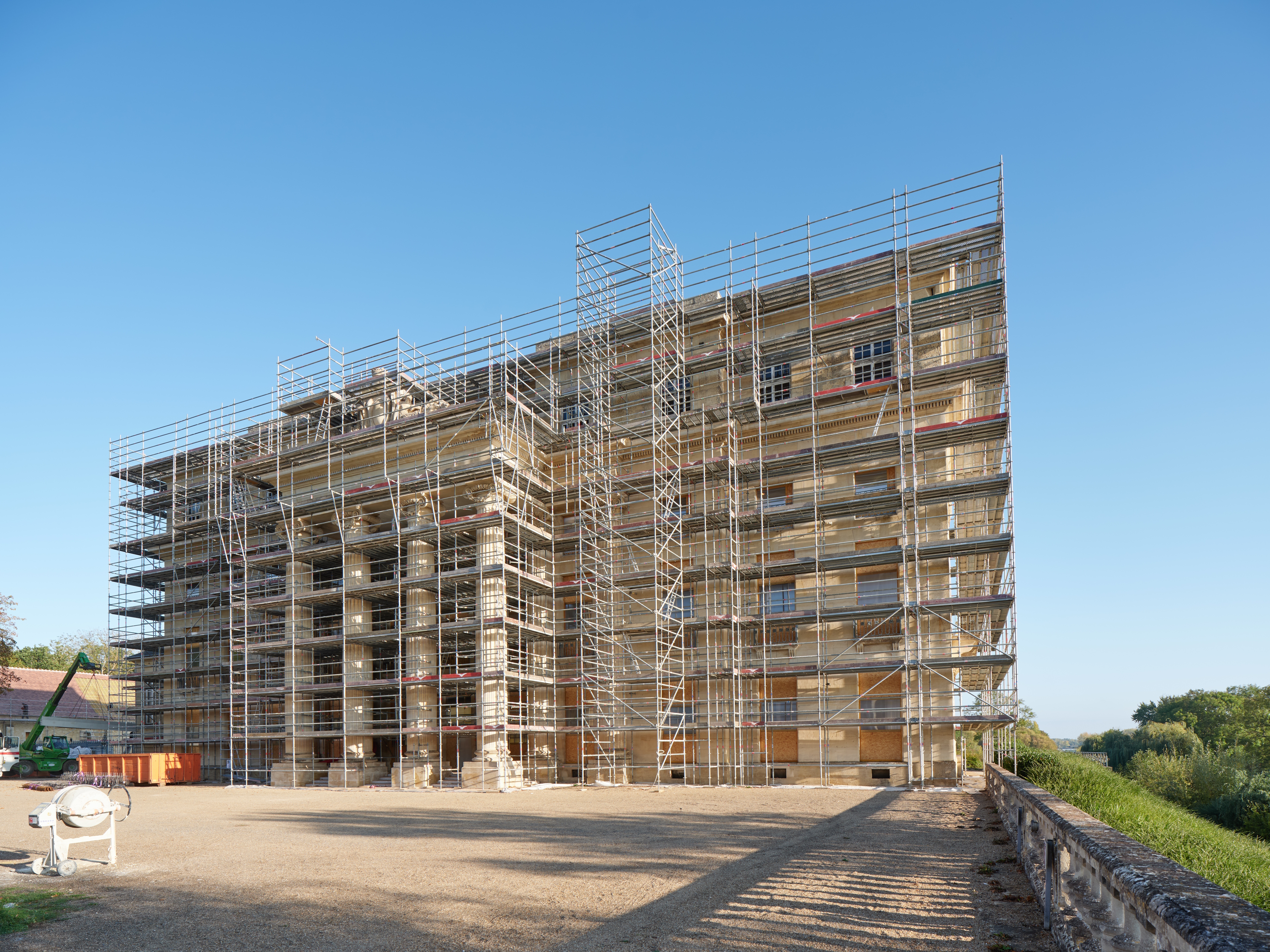 Visite guidée du chantier du château