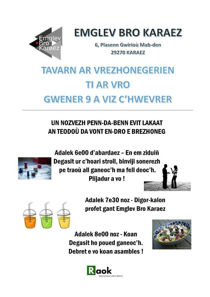 Nozvezh e brezhoneg e Karaez