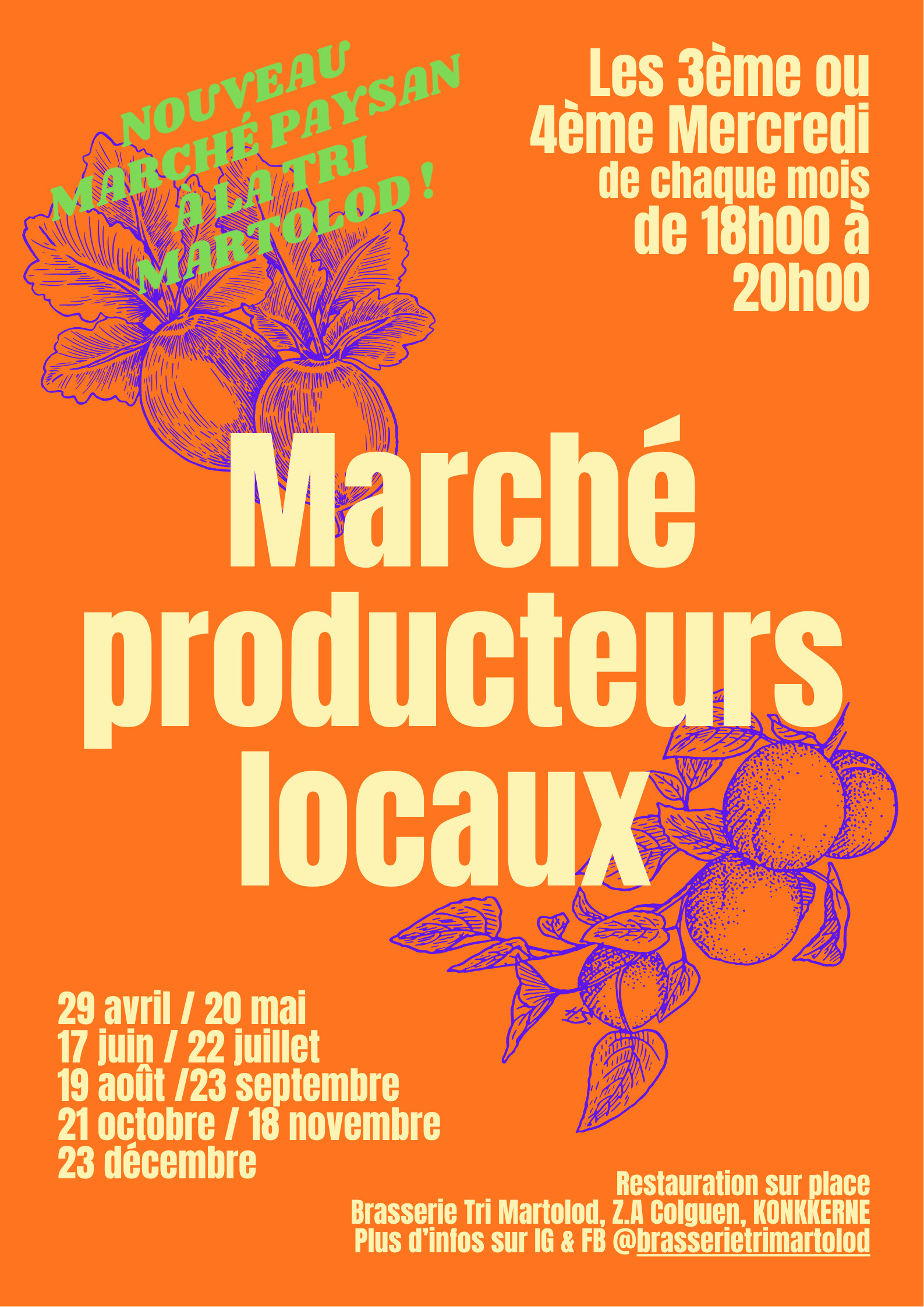 MARCHÉ PRODUCTEURS LOCAUX - TRI MARTOLOD