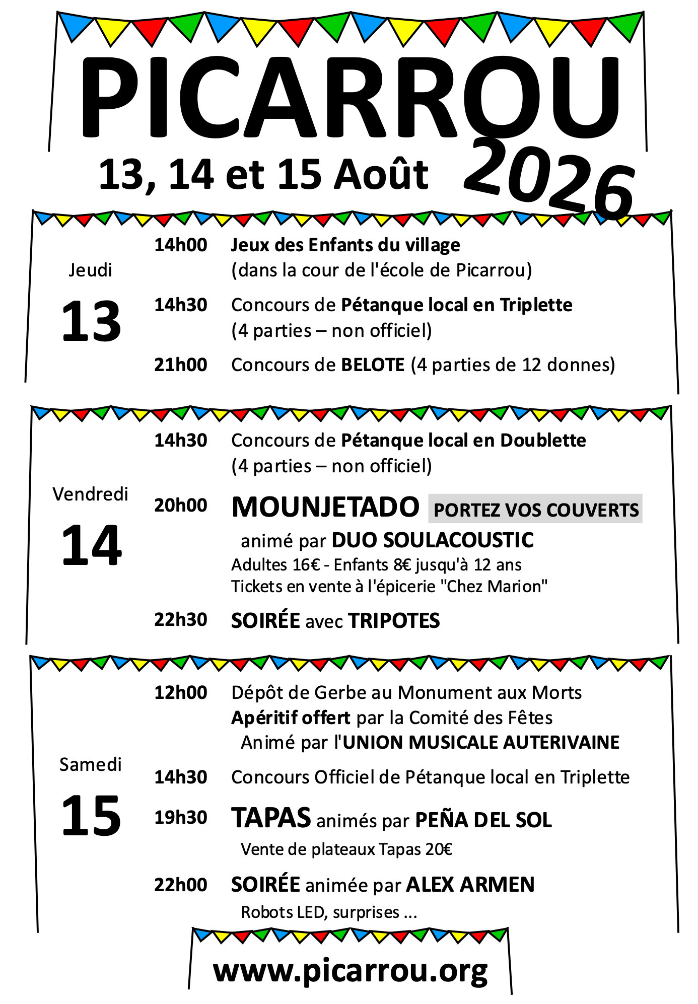 Fête locale de Picarrou