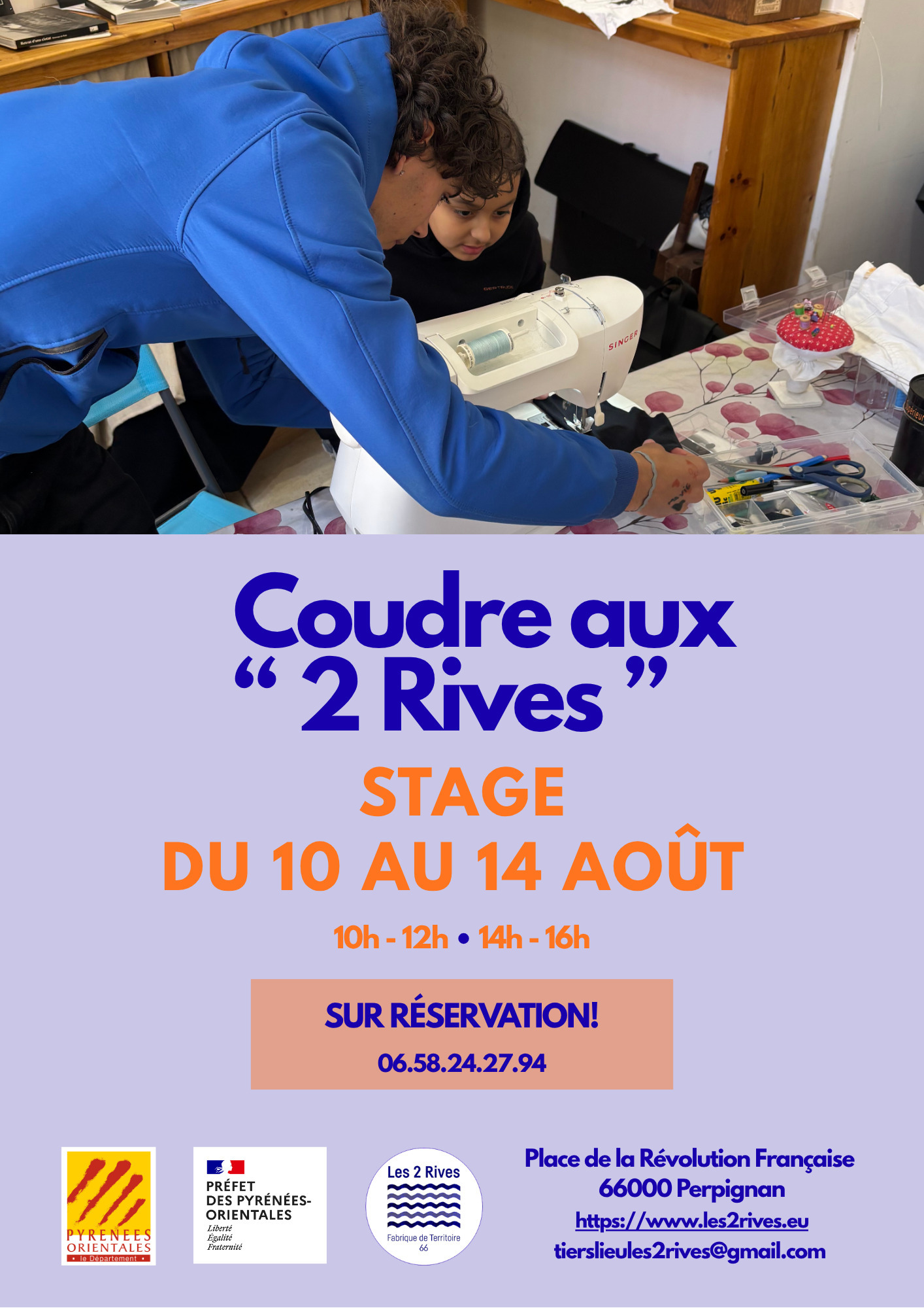 L'atelier couture ouvre ses portes cet été !