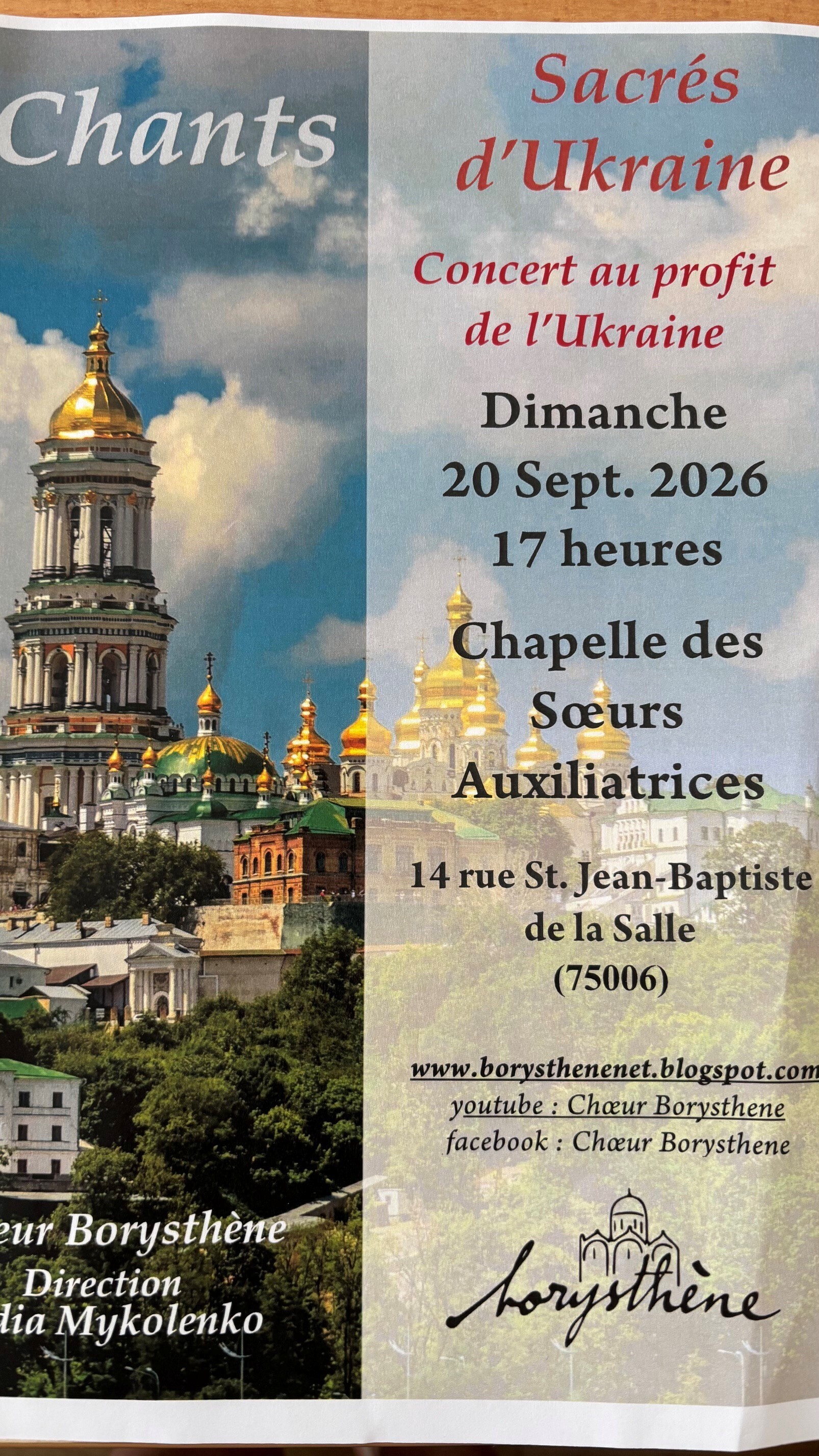 Concert chants sacrés d'Ukraine