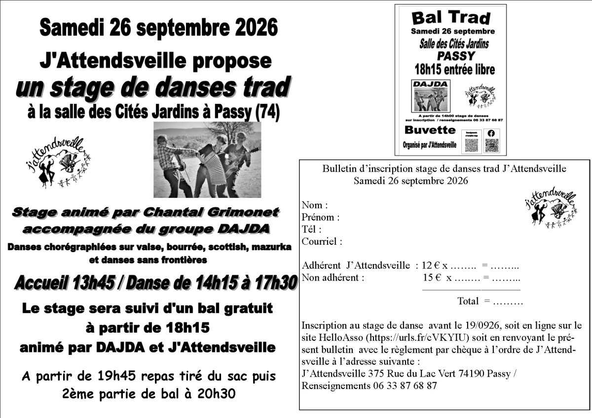 Stage de danses et bal trad
