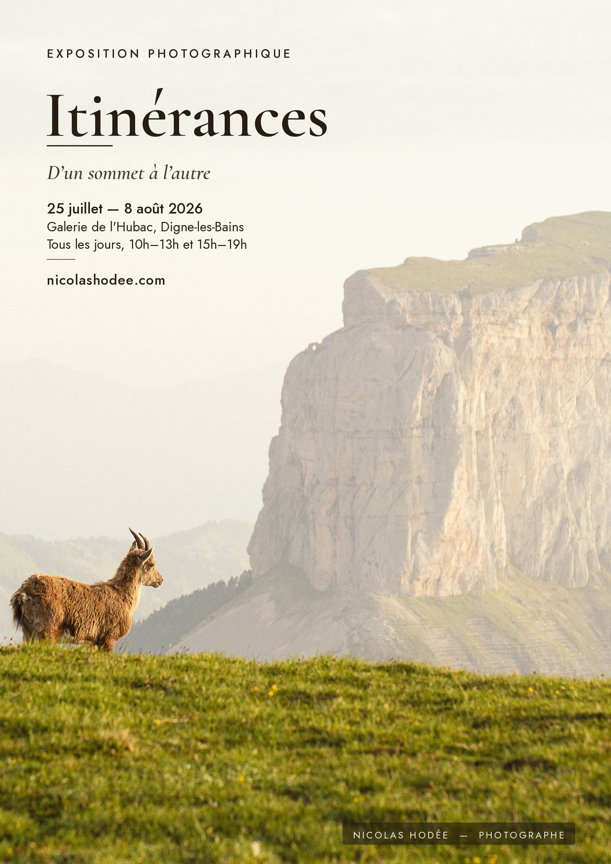 Exposition photographique à la Galerie de l'Hubac du 25 juillet au 8 août