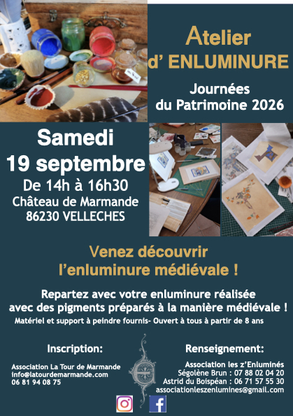 Atelier : à la découverte de l'enluminure médiévale