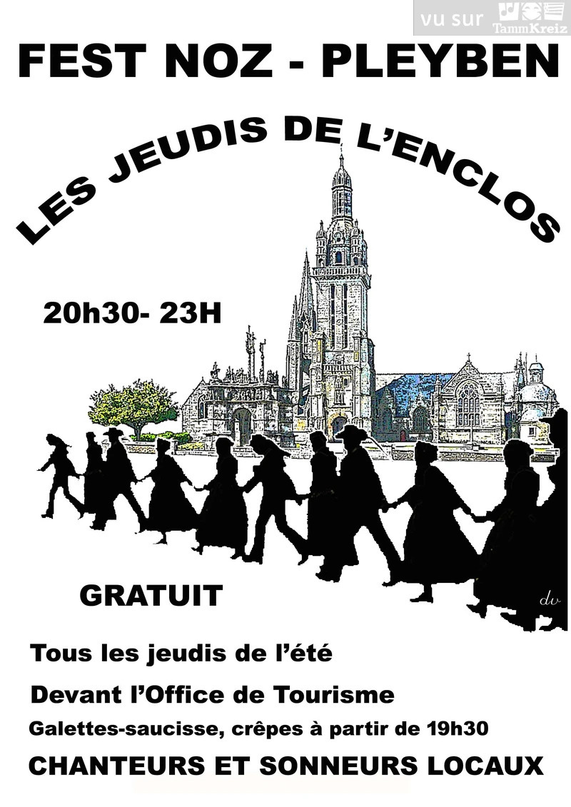 Fest noz les Jeudis de l'Enclos de Pleyben
