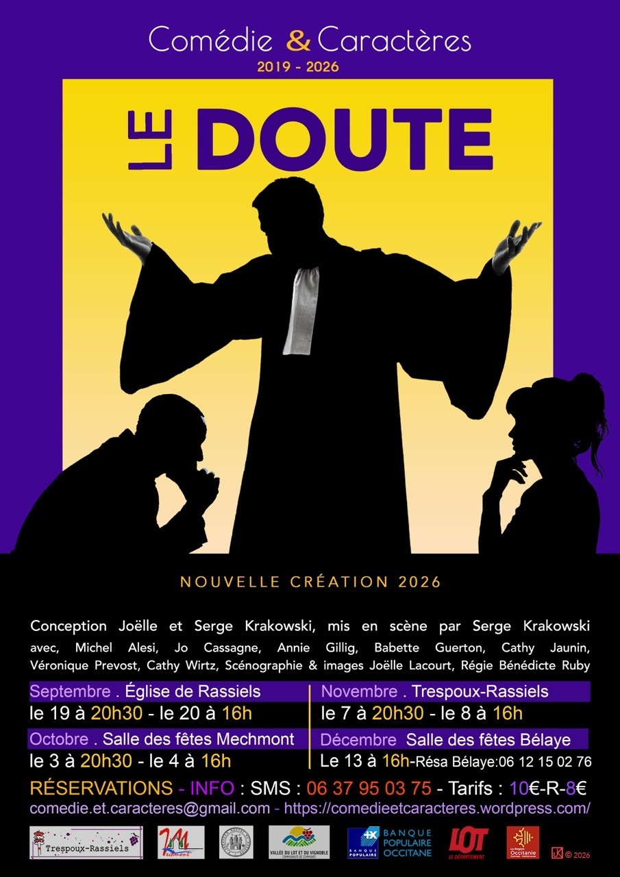 « Le Doute » Spectacle de théâtre contemporain