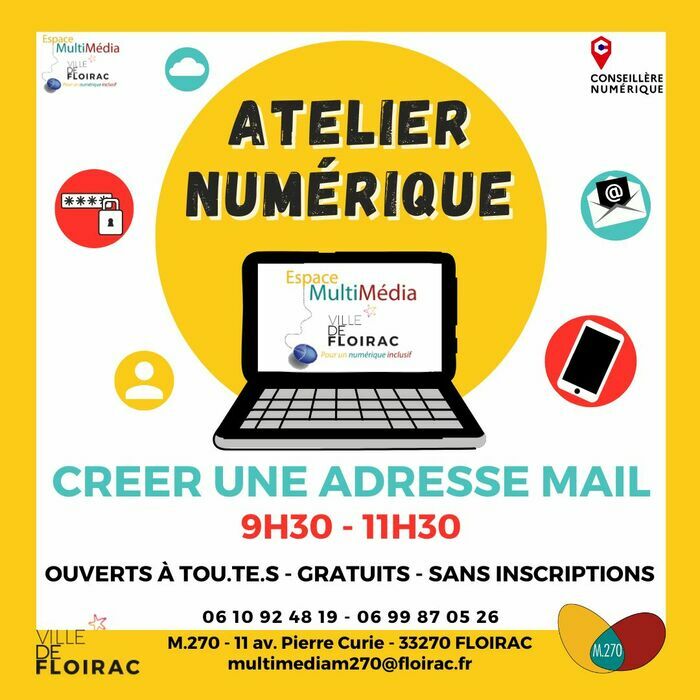 Atelier Numérique - Créer une adresse mail