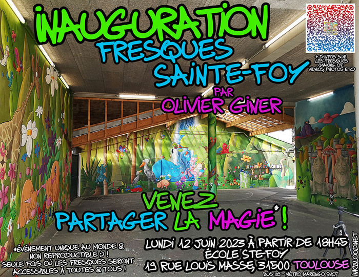 Inauguration fresques murales Sainte Foy