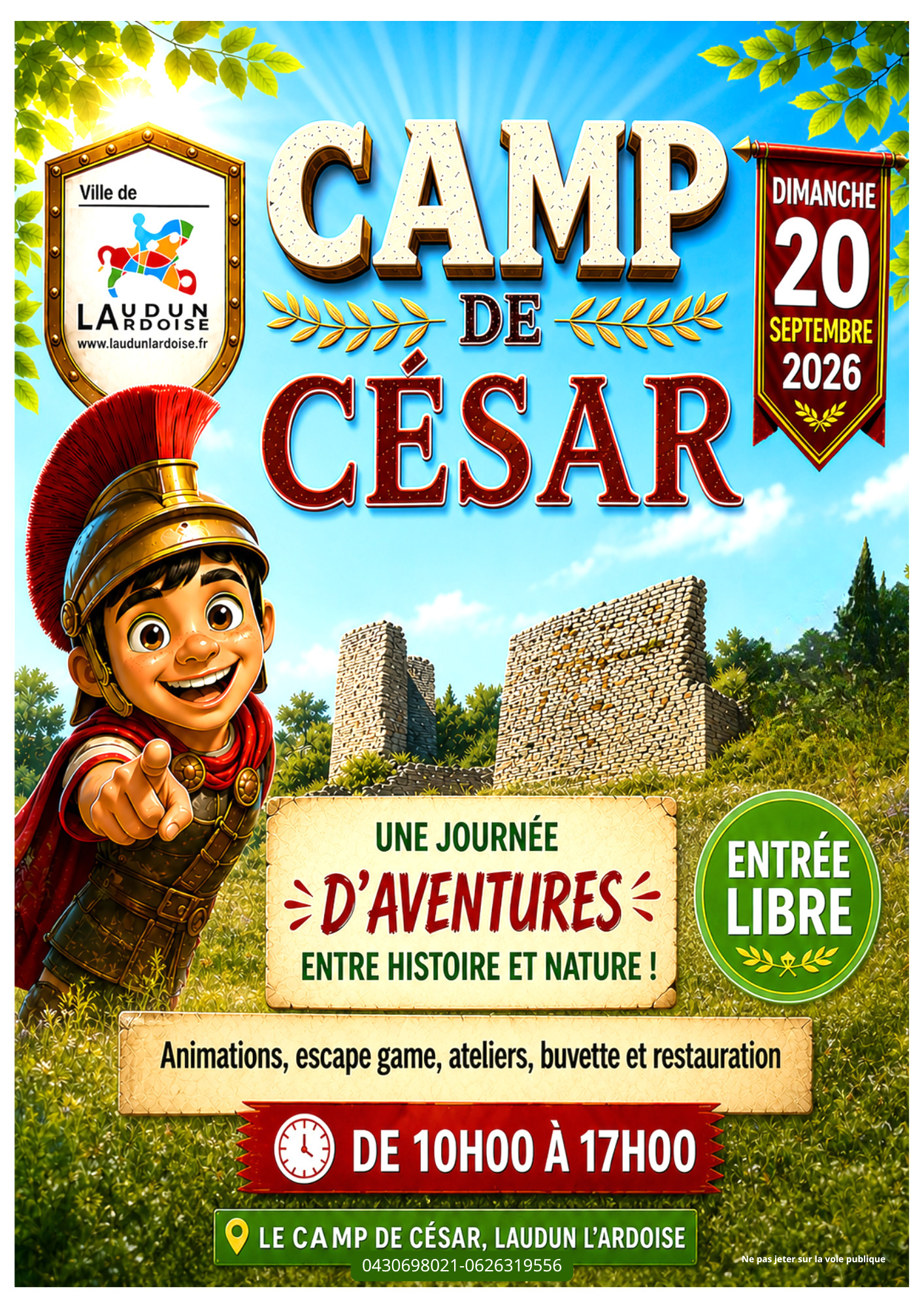 Aventure et patrimoine au Camp de César