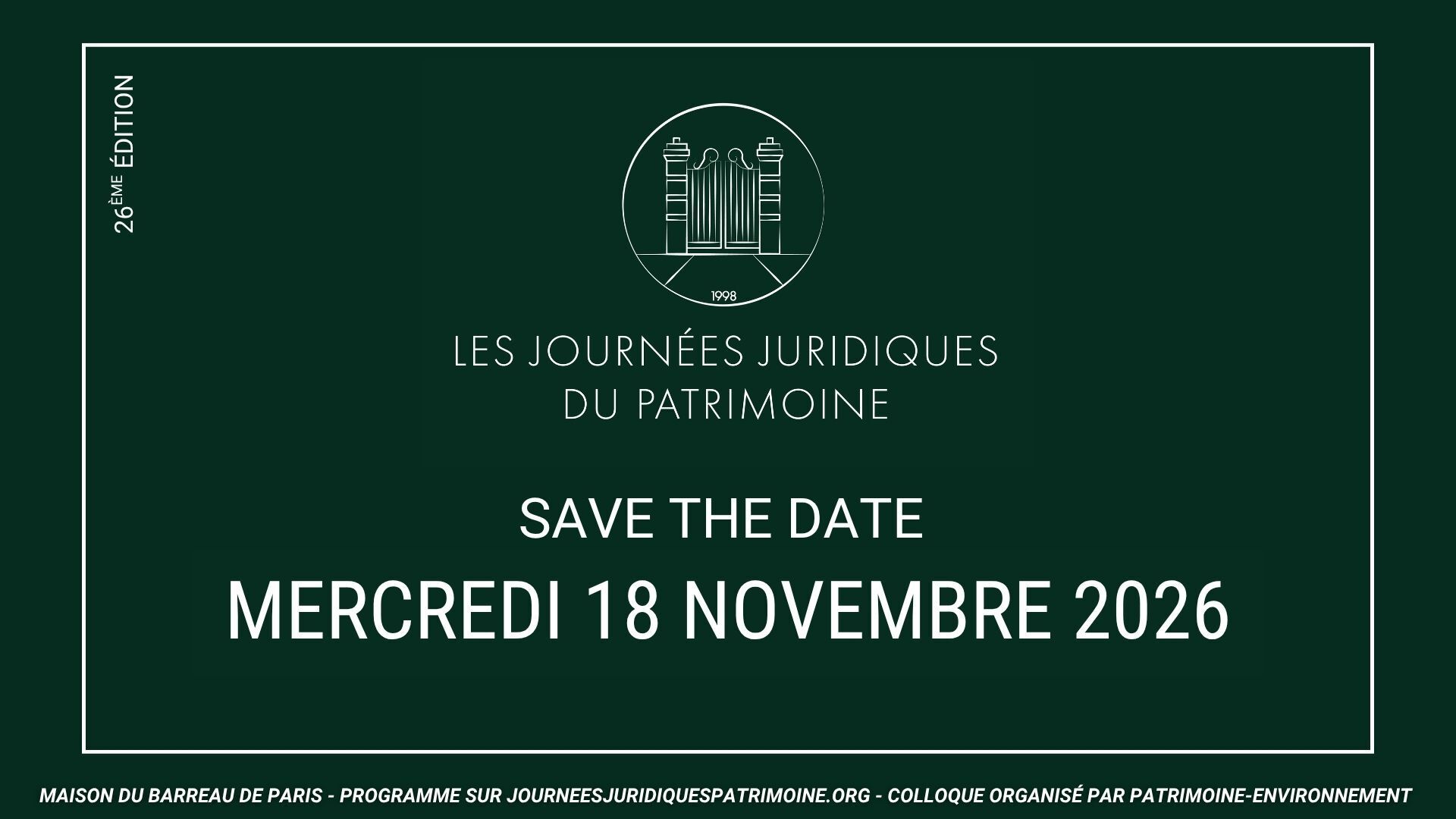 Journées Juridiques du Patrimoine