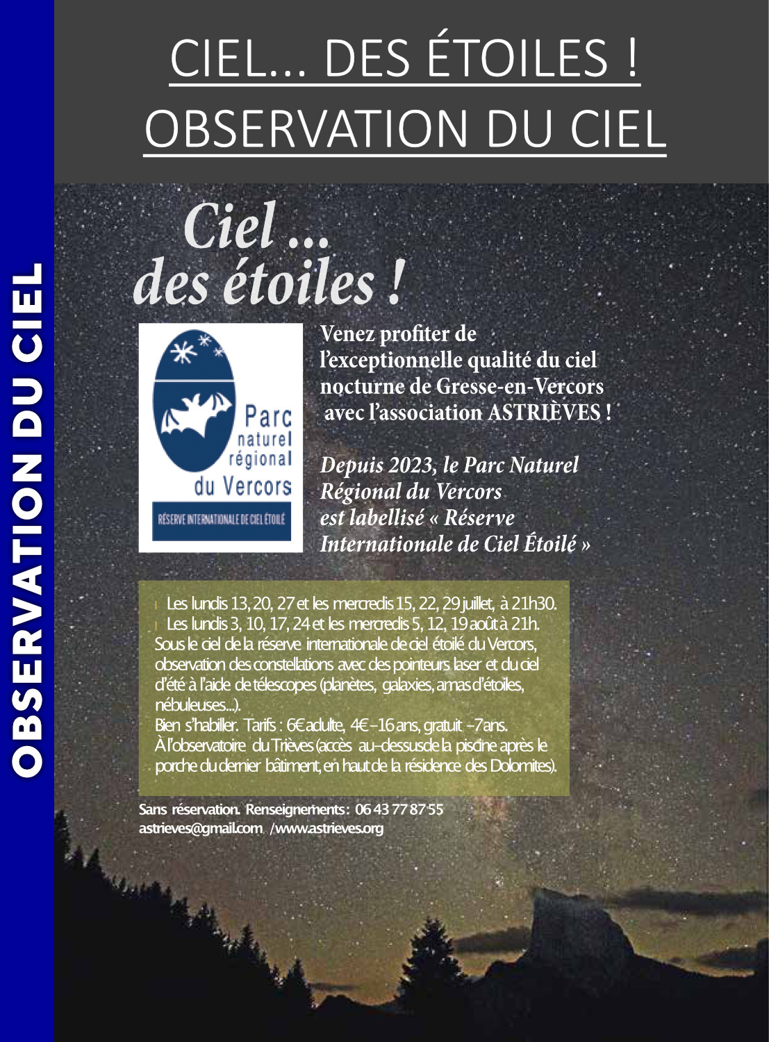 VERCORS - Ciel... des étoiles !