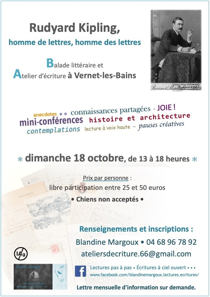 Rudyard Kipling • Balade conférencière & Atelier d'écriture en plein air
