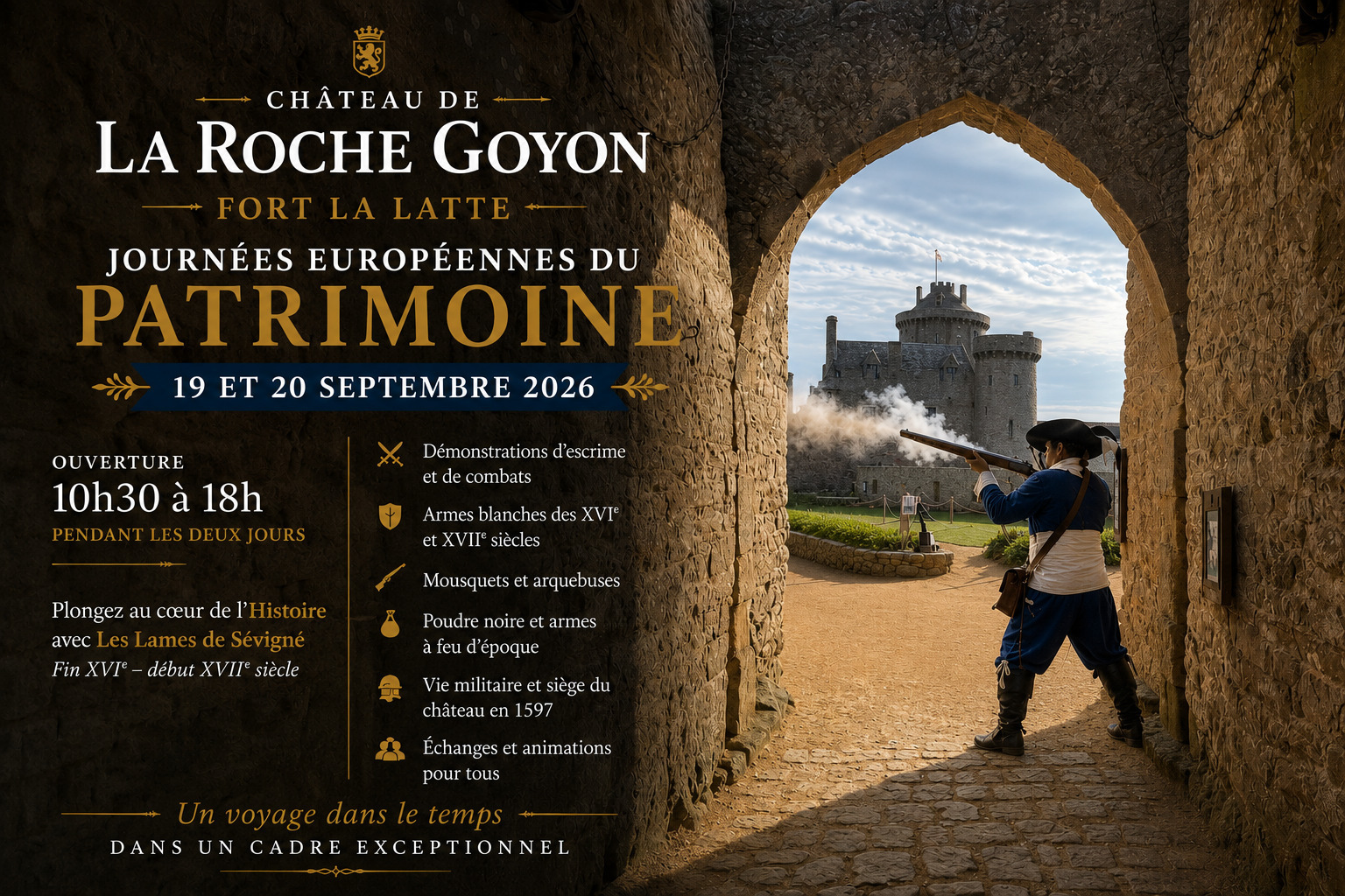 Animations au château de la Roche Goyon