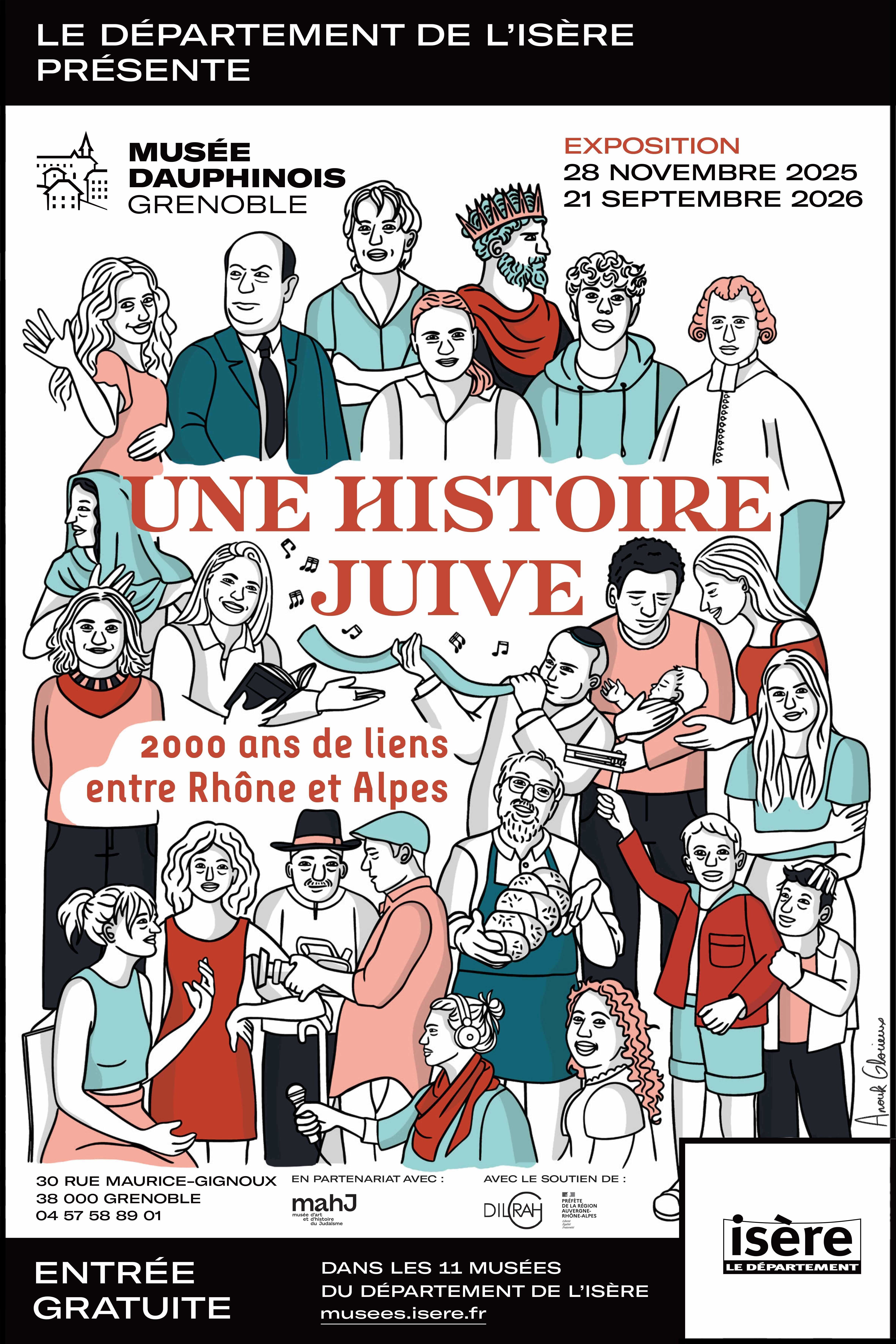 Exposition "Une histoire juive, 2000 ans de liens entre Rhône et Alpes"