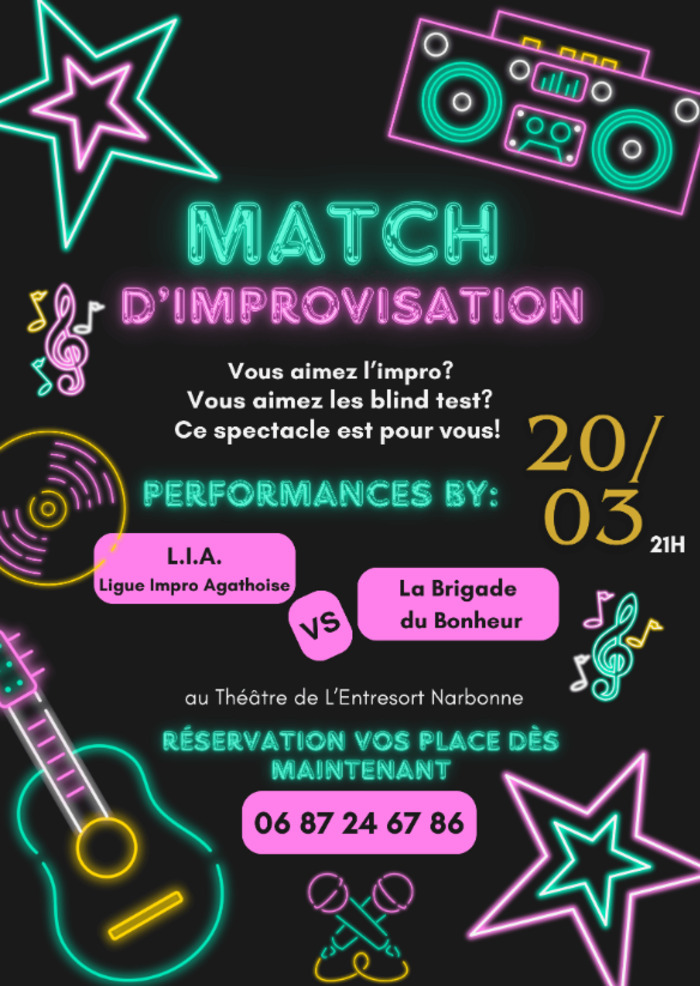 Spectacle - Match d’improvisation La Brigade du Bonheur