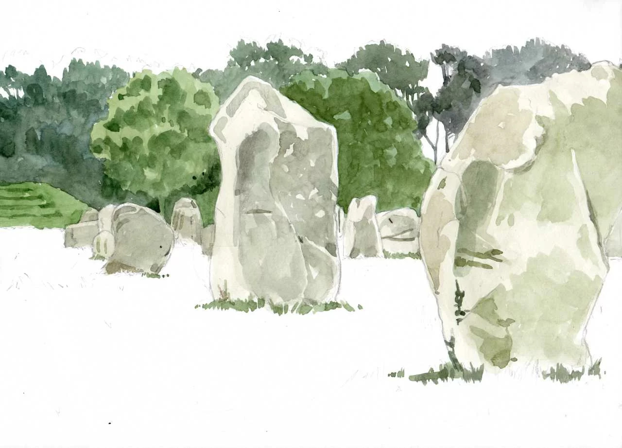 Grave ton menhir ! Encre, couleurs et Préhistoire