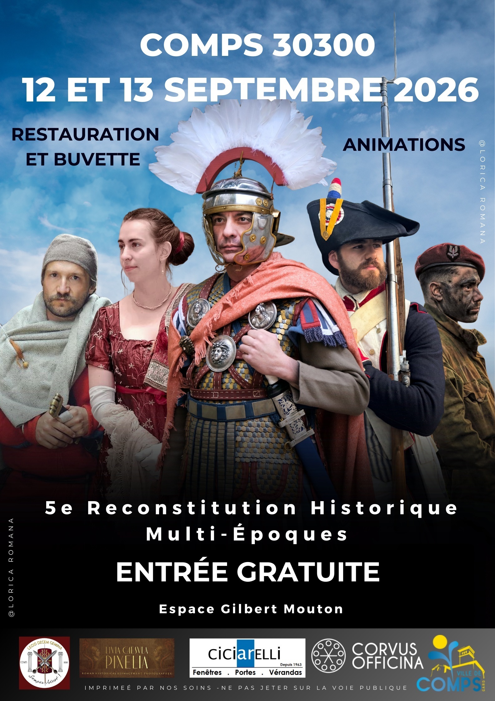 5ème Reconstitution Historique Multi-Époques Lorica Romana Comps 30300