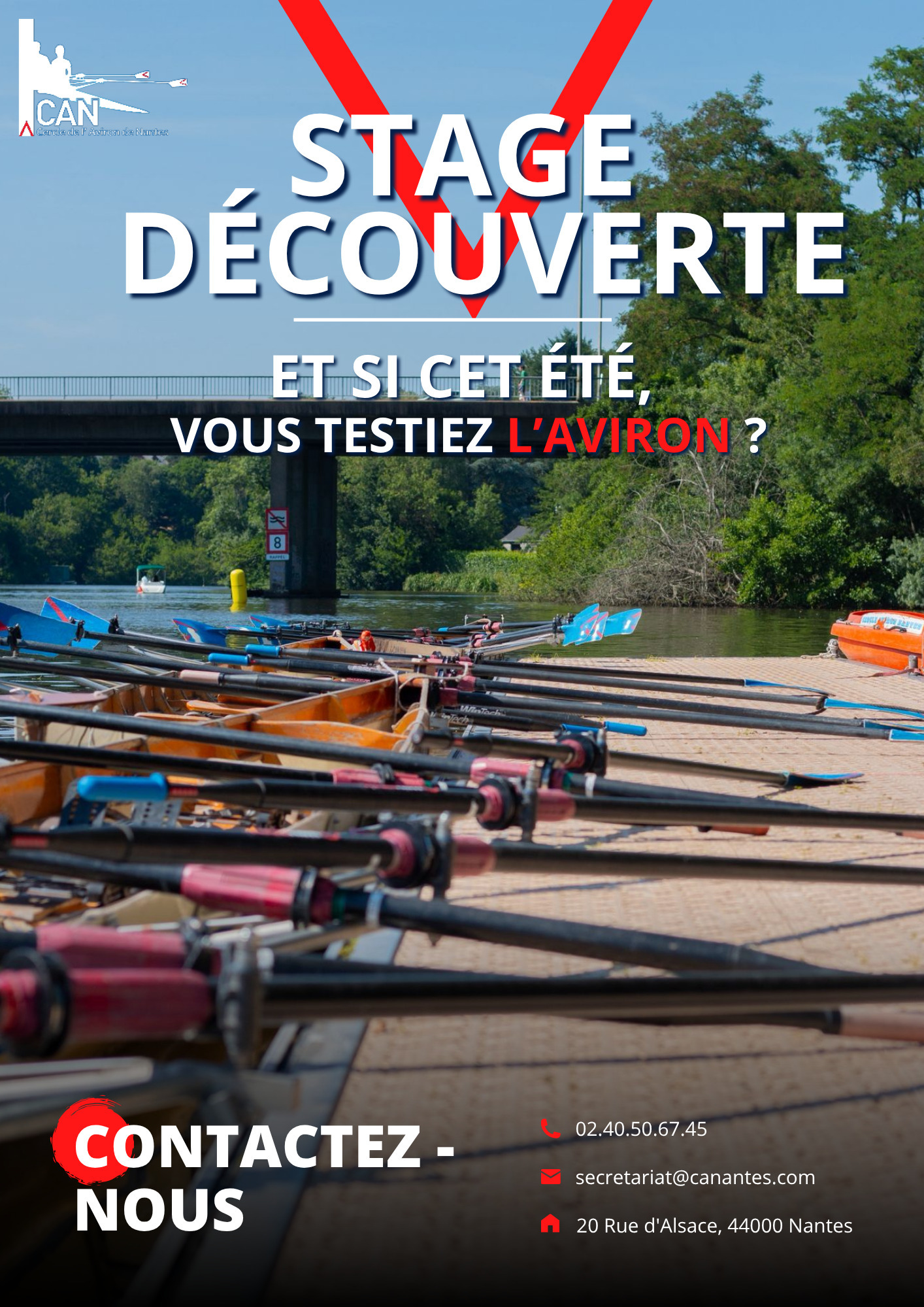 Stage découverte aviron - Cercle d'Aviron de Nantes