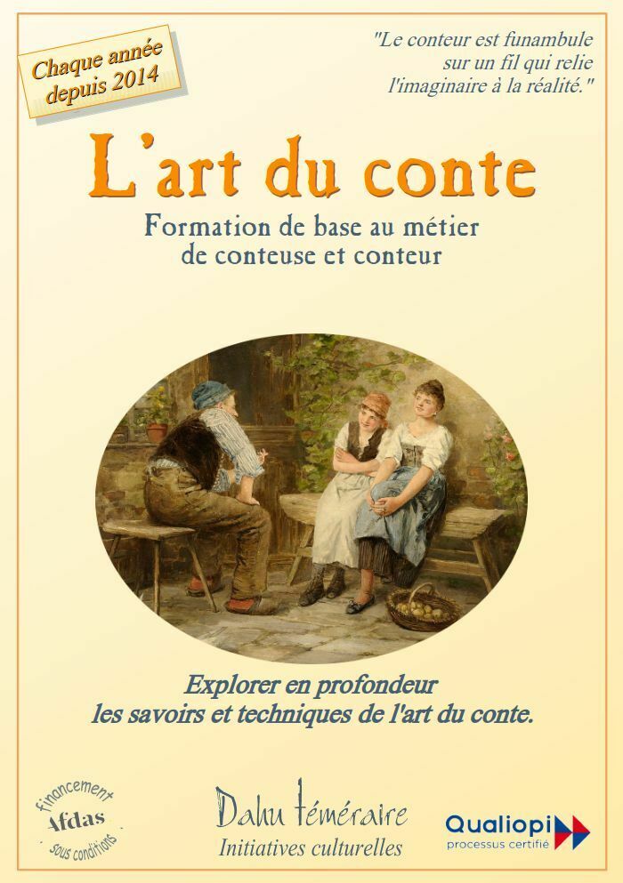 L'art du conte, formation de base au métier de conteuse et de conteur