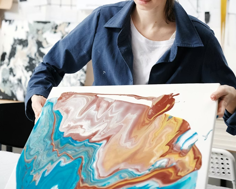 Atelier Marbling : Peindre sur l'eau
