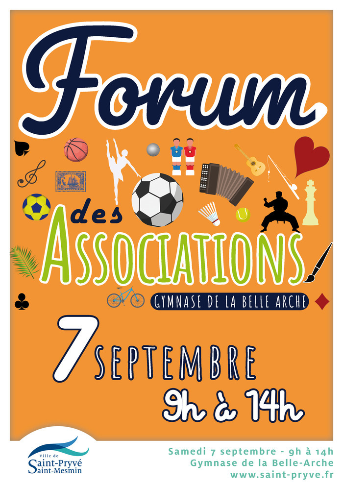 Vos associations pryvataines ont hâte de vous retrouver le samedi 7 septembre de 9h à 14h au Gymnase pour le Forum des Associations !