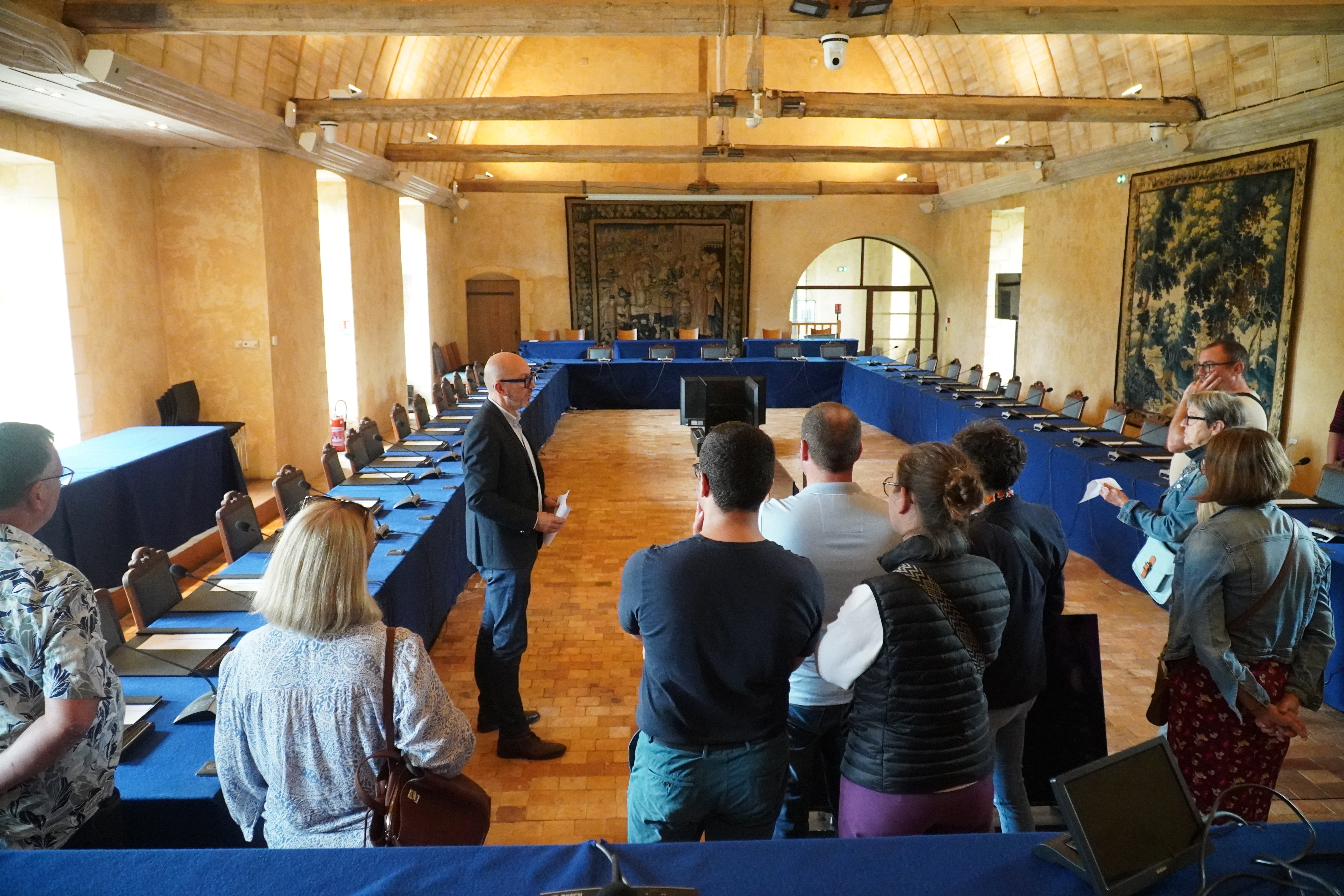 Visite de la salle Michel d'Aillières