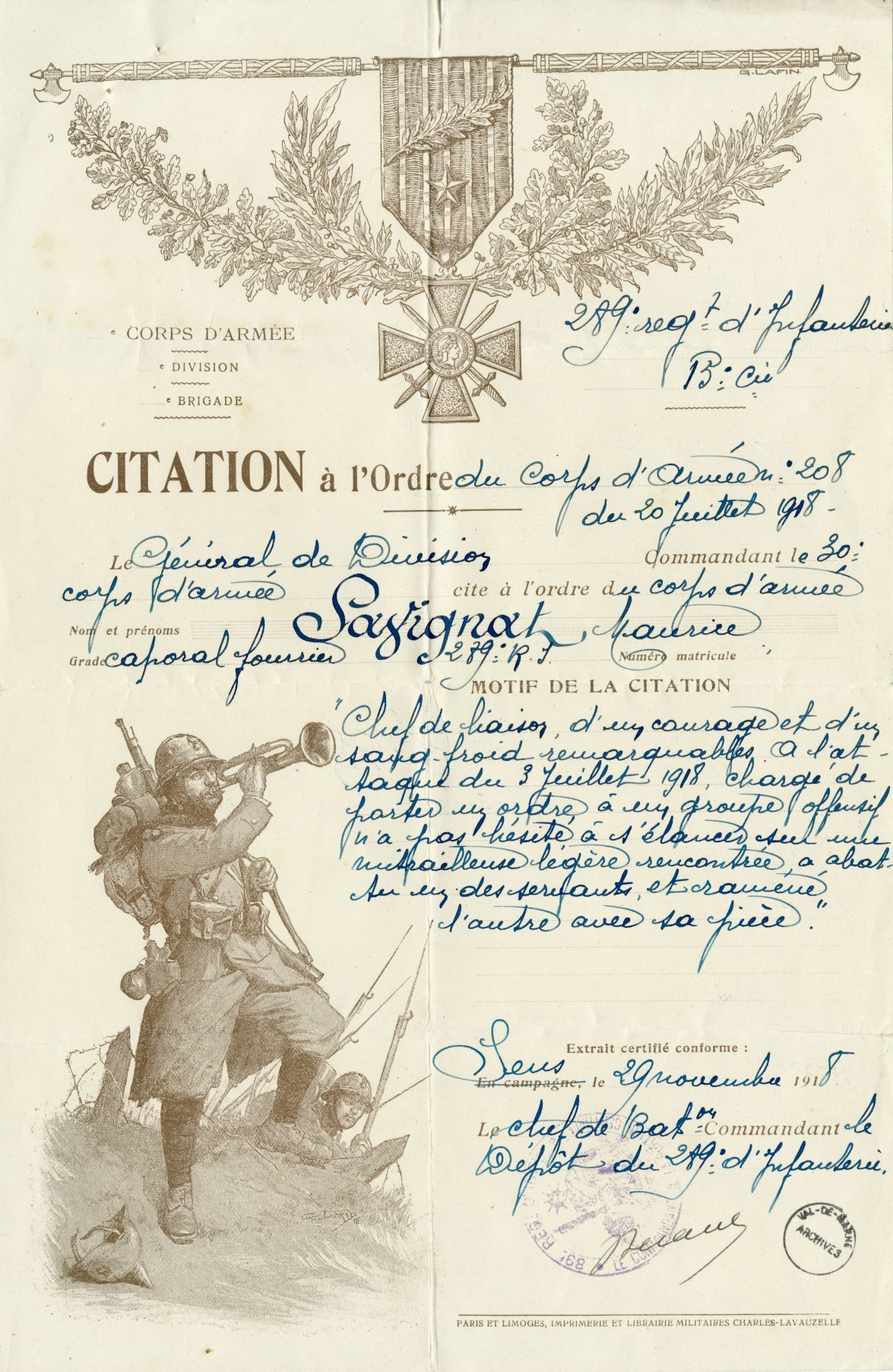 Visite guidée de l'exposition « Sur les traces de la Grande Guerre. Des mémoires intimes à l’histoire collective en Val-de-Marne »