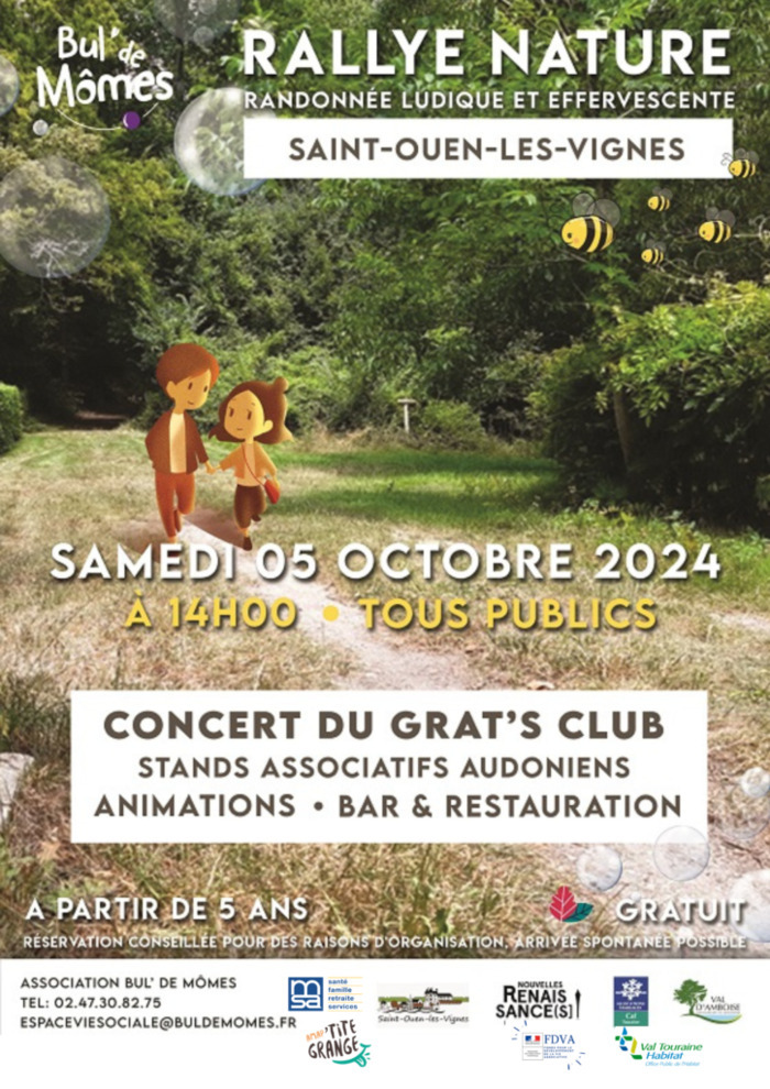 Samedi 5 octobre Rallye Nature avec l'AMAP'tite Grange de St Ouen-les-Vignes 37