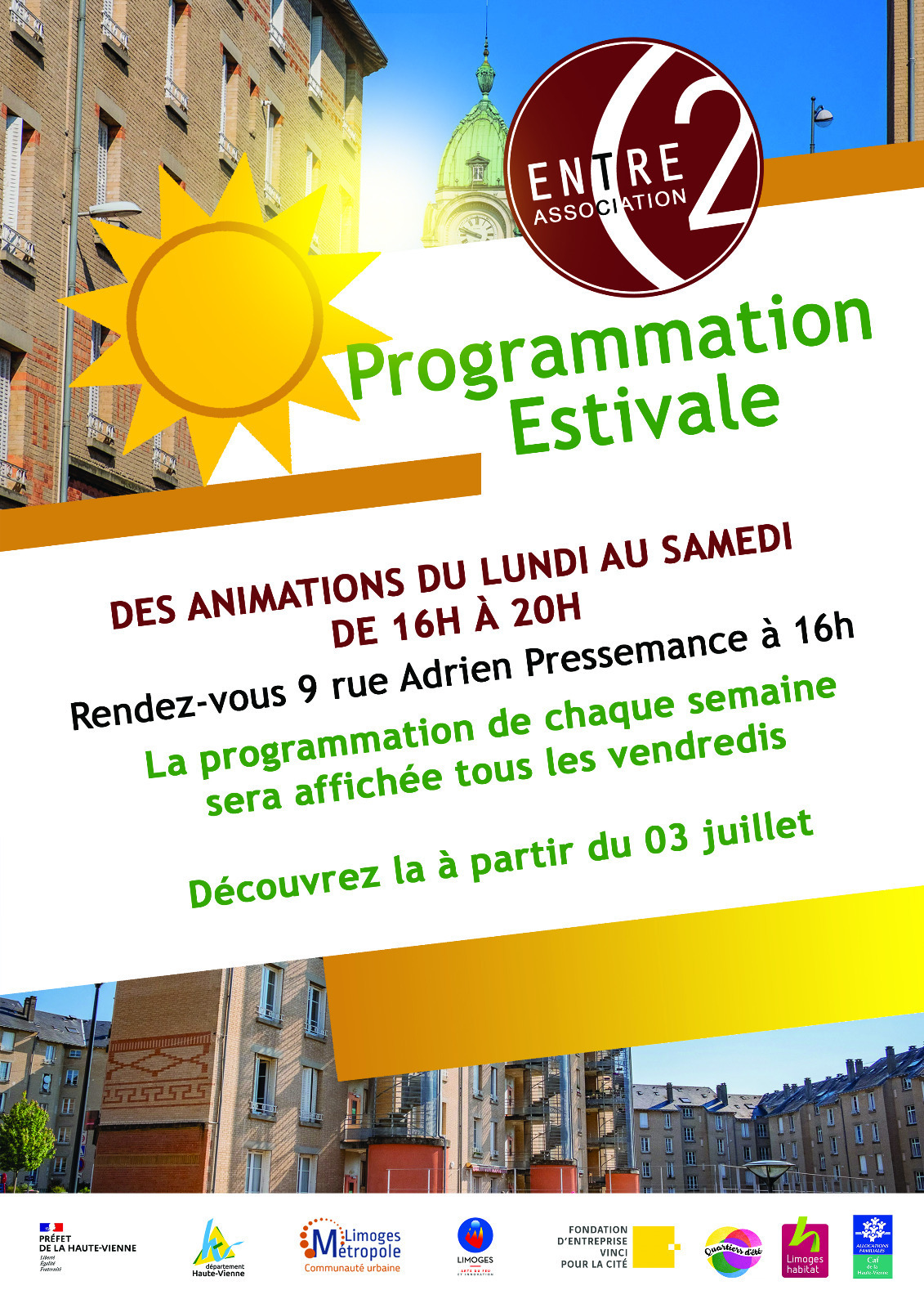 Programmation estivale