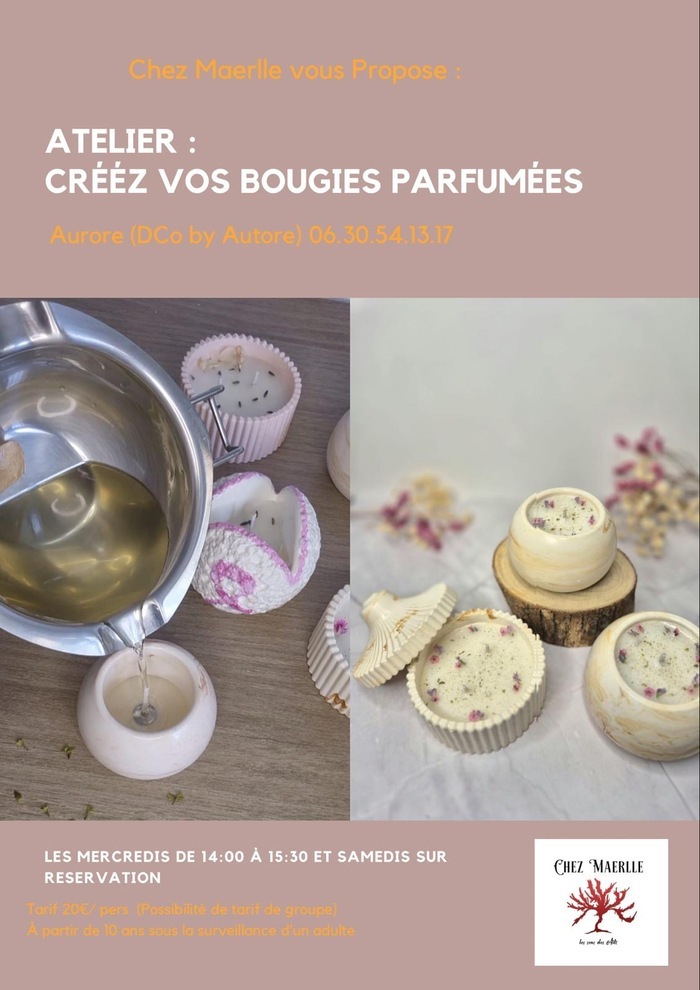 Atelier création de bougies parfumées
