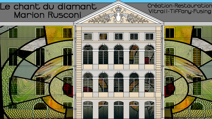 Présentation du métier de vitrailliste au Grenier d'Abondance