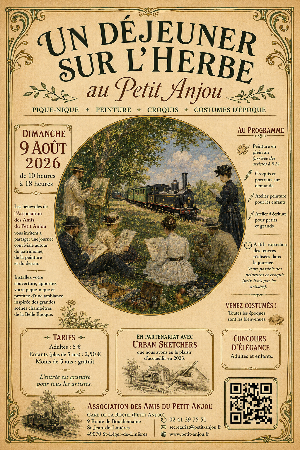 Un déjeuner sur l'herbe au Petit Anjou