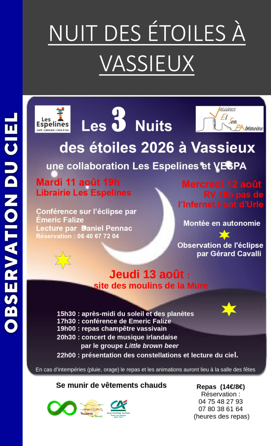 VERCORS - Nuit des étoiles à Vassieux