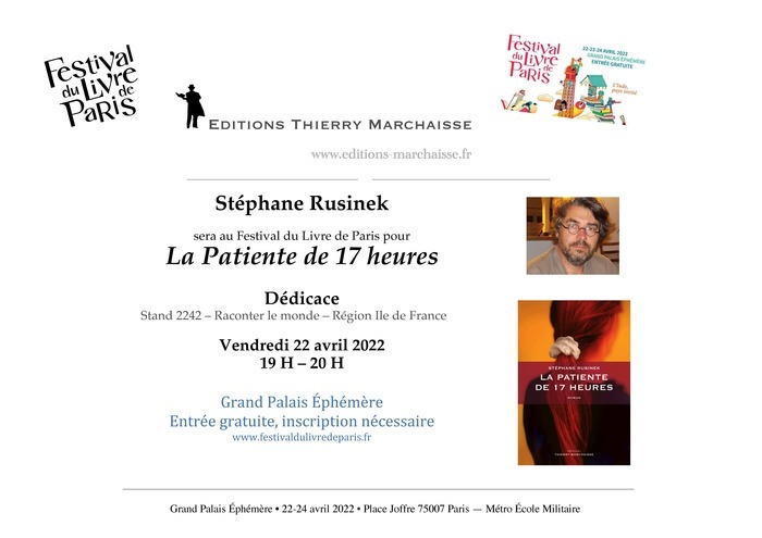 Stéphane Rusinek, Festival du Livre de Paris