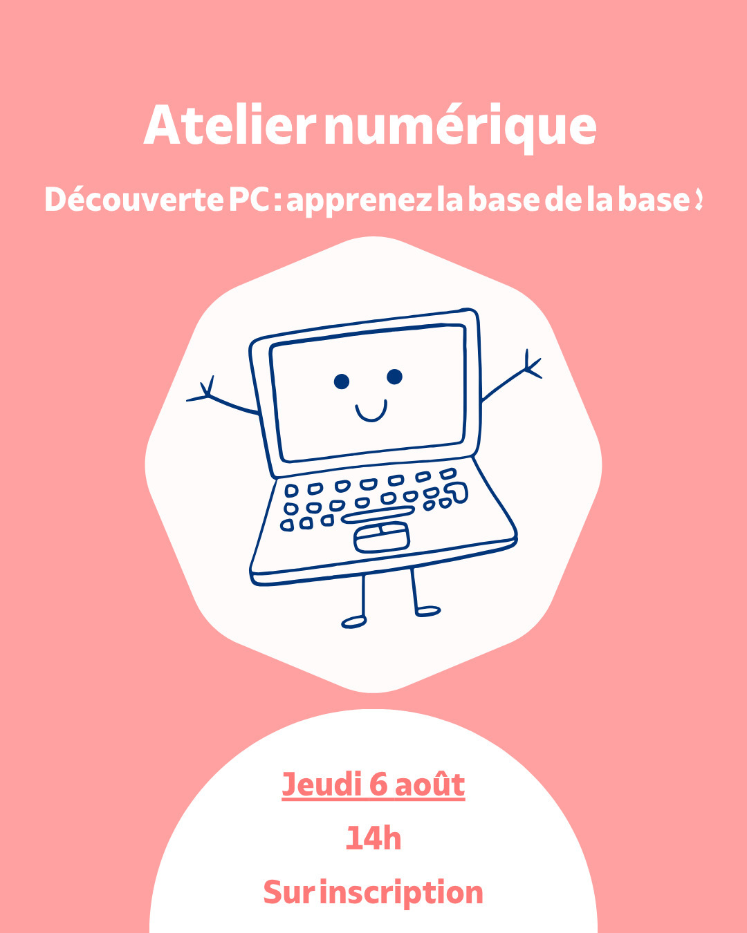 Atelier numérique, découverte PC