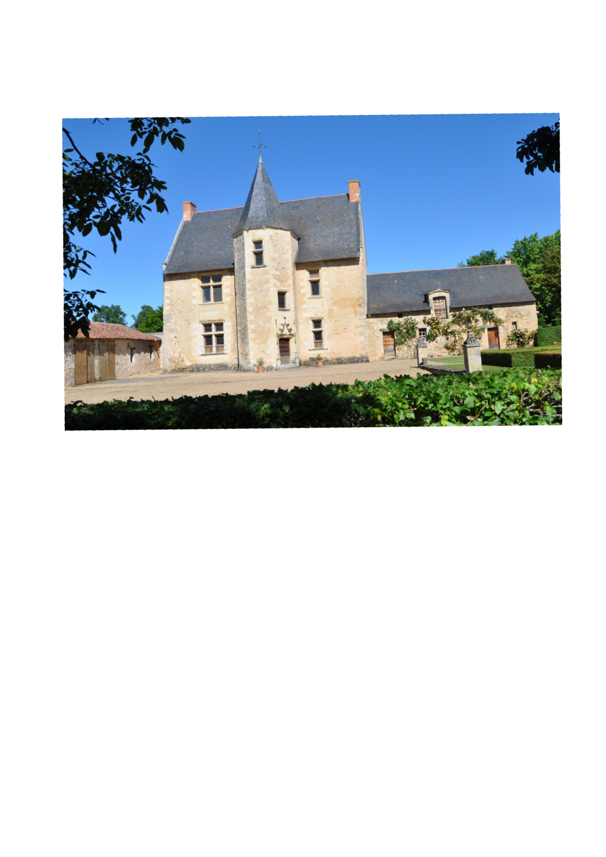 Visite extérieure du Manoir et des jardins.