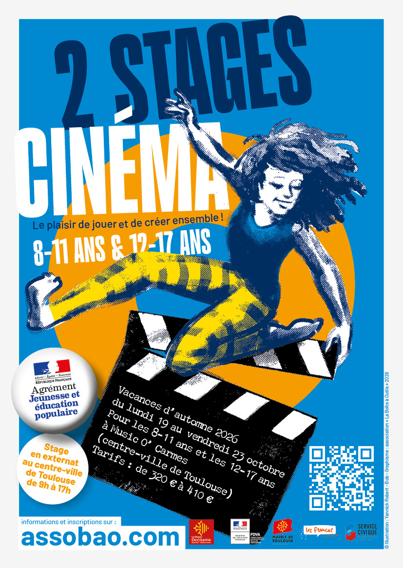 Stage cinéma ado à Toulouse octobre 2026
