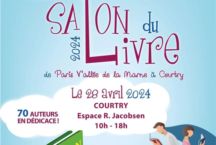 Salon du livre de courtry, 70 auteurs présents le 28 avril 2024