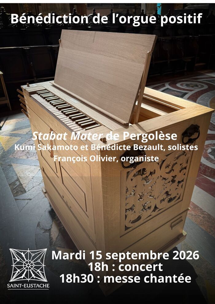 Affiche — Bénédiction de l'orgue positif de Saint-Eustache