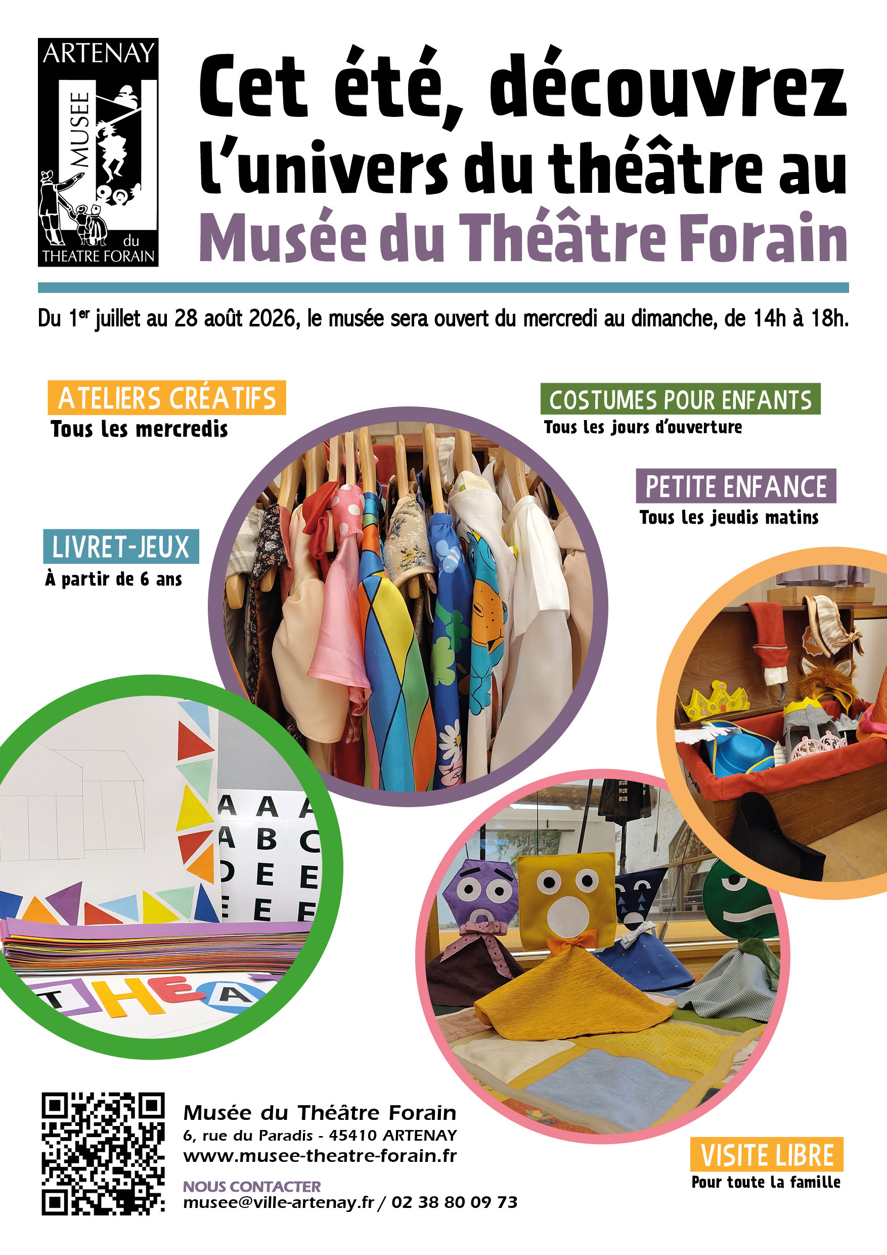 Les activités de l'été au Musée du Théâtre Forain