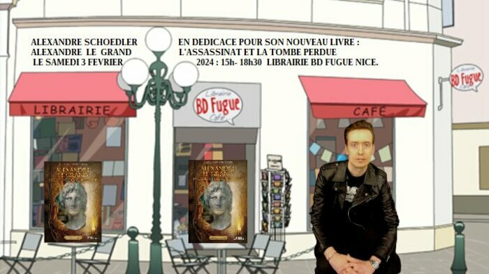 Alexandre Schoedler en dédicace à la librairie BD Fugue de Nice