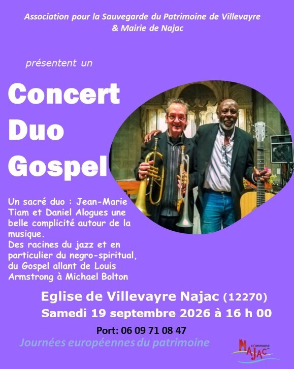 Visite de l'église et concert "duo gospel"