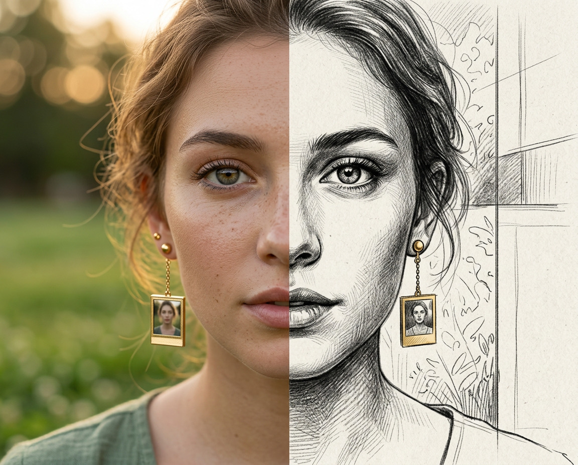 Atelier portrait photo et dessin