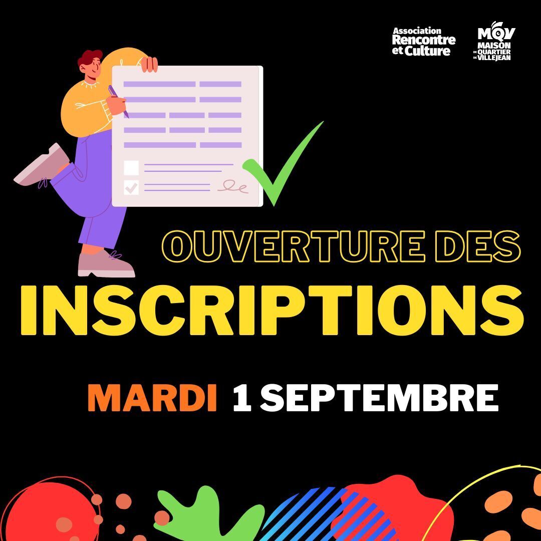 Ouverture des inscriptions 2026-2027