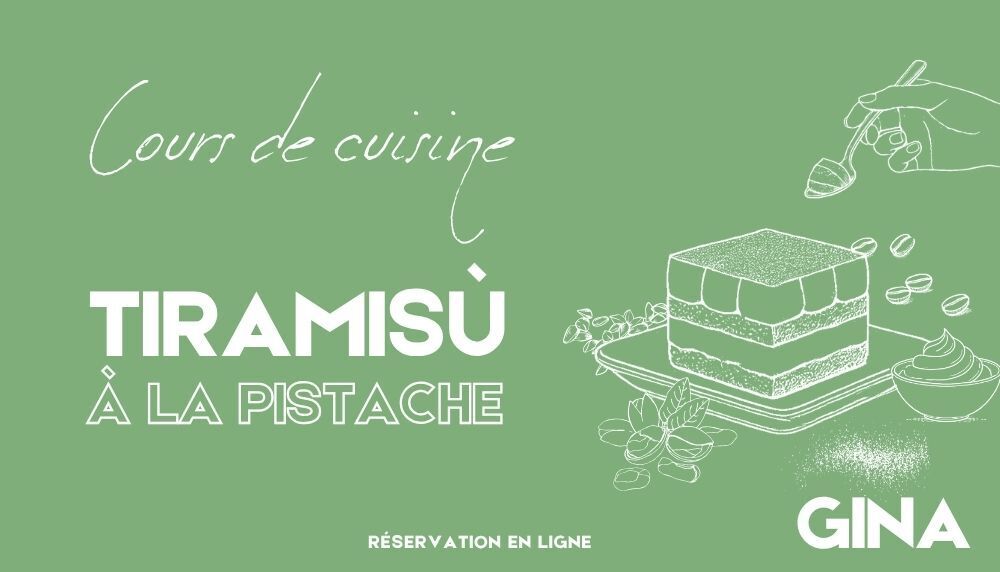 Cours de cuisine : tiramisu à la pistache