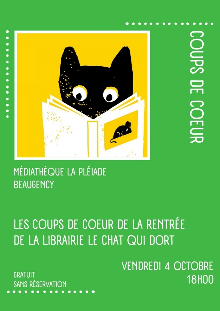 La librairie Le Chat qui dort de Beaugency, vous présente ses coups de cœur de la rentrée.